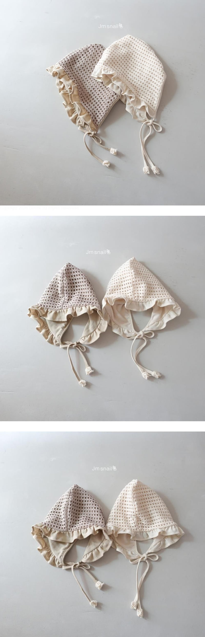 Cozy Frill Bonnet by JM Snail for Child - view 1
