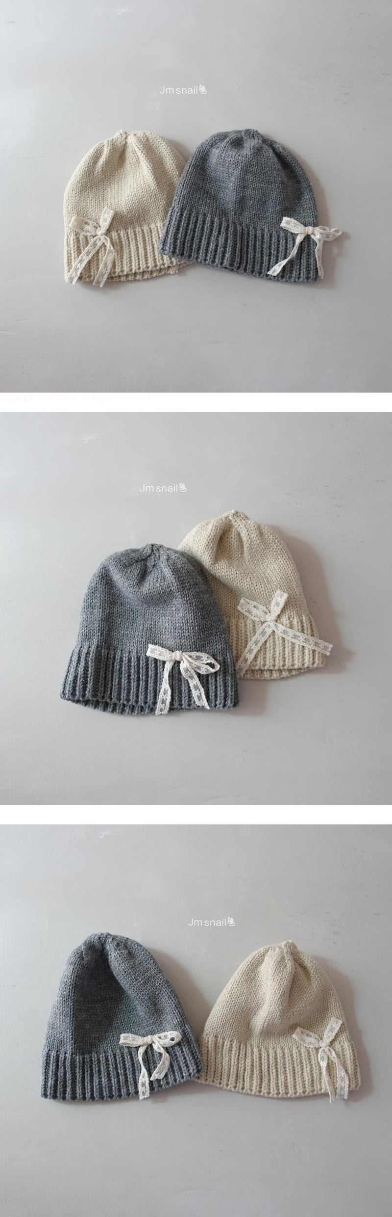 Knit Ribbon Beanie by JM Snail for Child - view 1