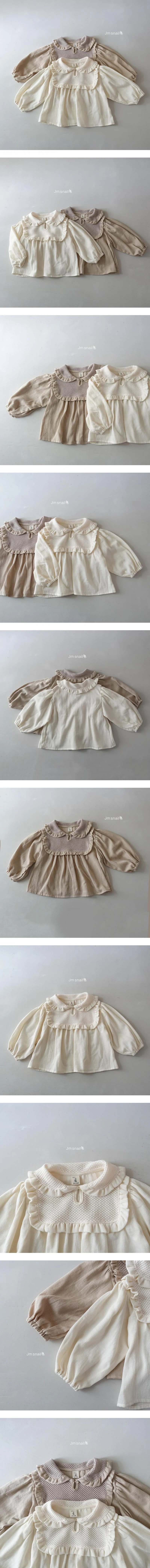 Rosé Color Block Collar Blouse by JM Snail for Child - view 1