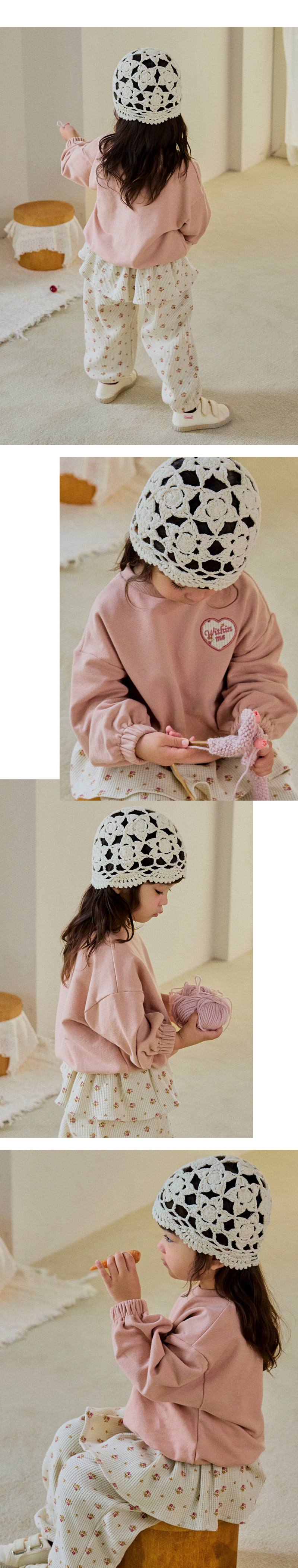 Lua Crochet Knit Beanie by Kids Clara for Baby - view 3