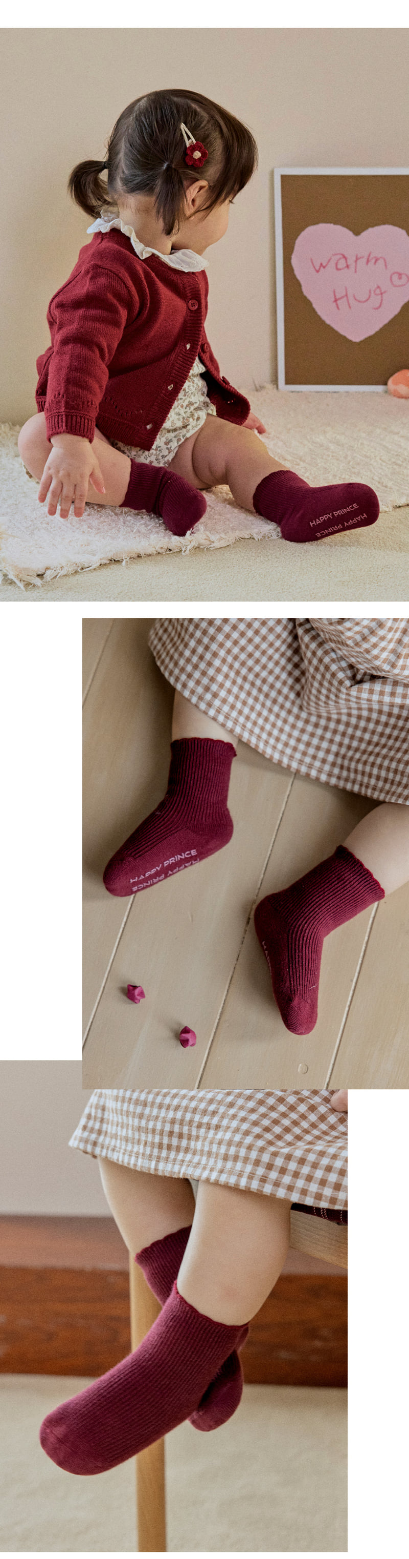 Aerin Ribbed Baby Socks (set of 5) by Kids Clara for Baby - view 2