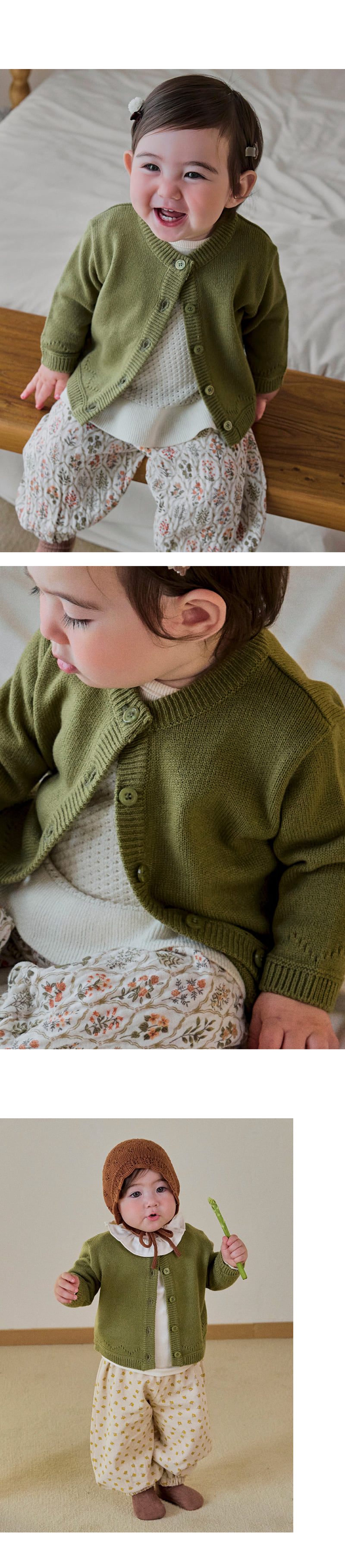 Amo Knit Cardigan by Kids Clara for Baby - view 5
