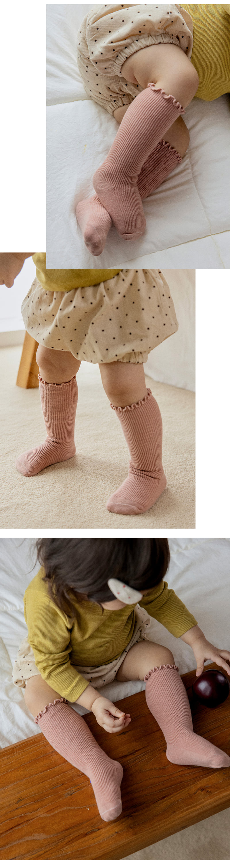 Lumina Knee Socks (set of 5) by Kids Clara for Baby - view 5