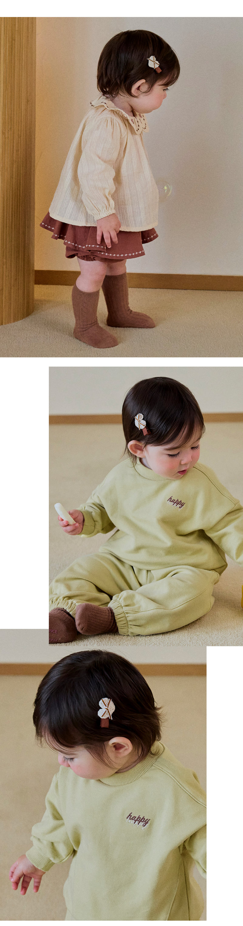 Aron Baby Hairpin Set (set of 5) by Kids Clara for Baby - view 2