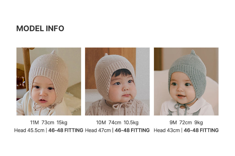 Kisses Knit Baby Hat by Kids Clara for Baby - view 9