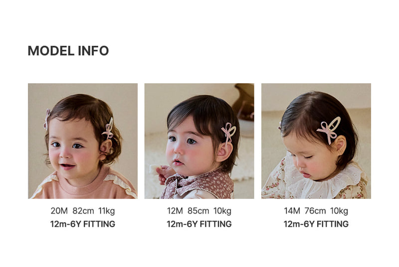 Cosette Barrettes Set (set of 5) by Kids Clara for Baby - view 8