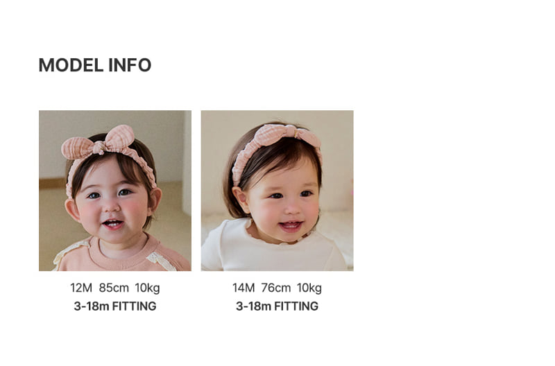 Mabel Baby Hair Band (set of 5) by Kids Clara for Baby - view 7
