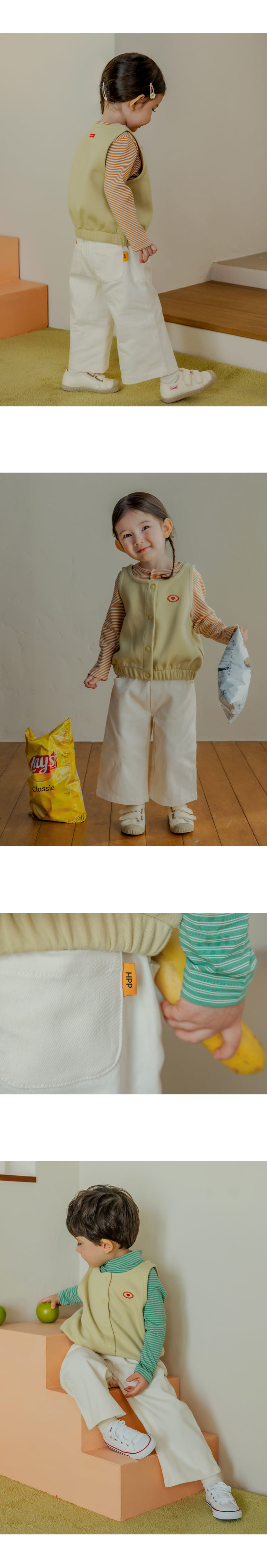Milk Wide Pants by Kids Clara for Baby - view 3