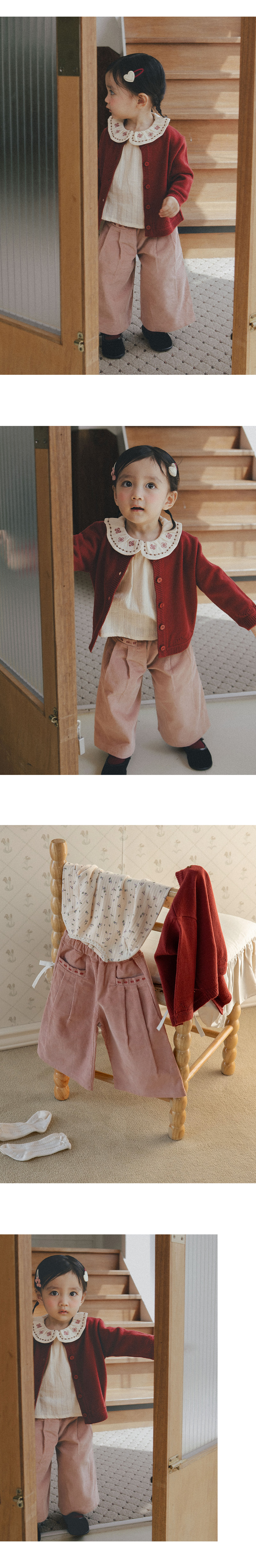 Jella Corduroy Wide Pants by Kids Clara for Baby - view 2