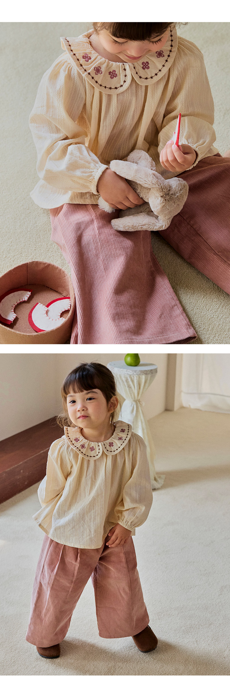 Jella Corduroy Wide Pants by Kids Clara for Baby - view 3