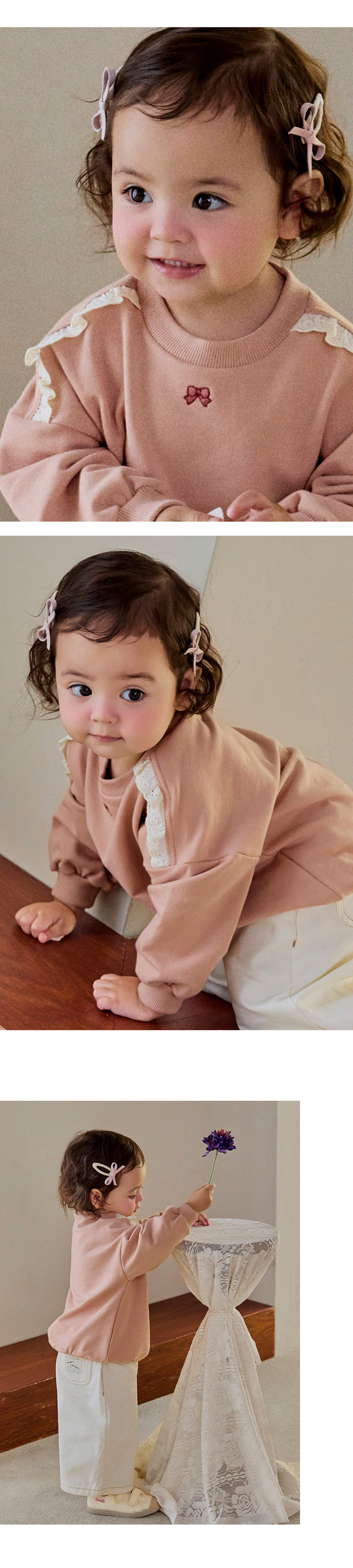 Cosette Barrettes Set (set of 5) by Kids Clara for Baby - view 2