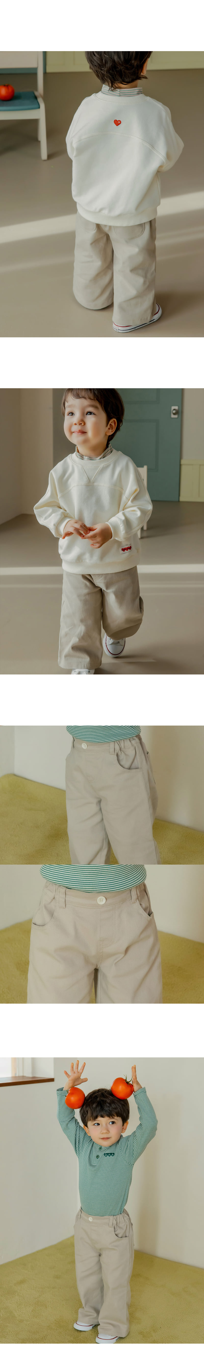 Milk Wide Pants by Kids Clara for Baby - view 5