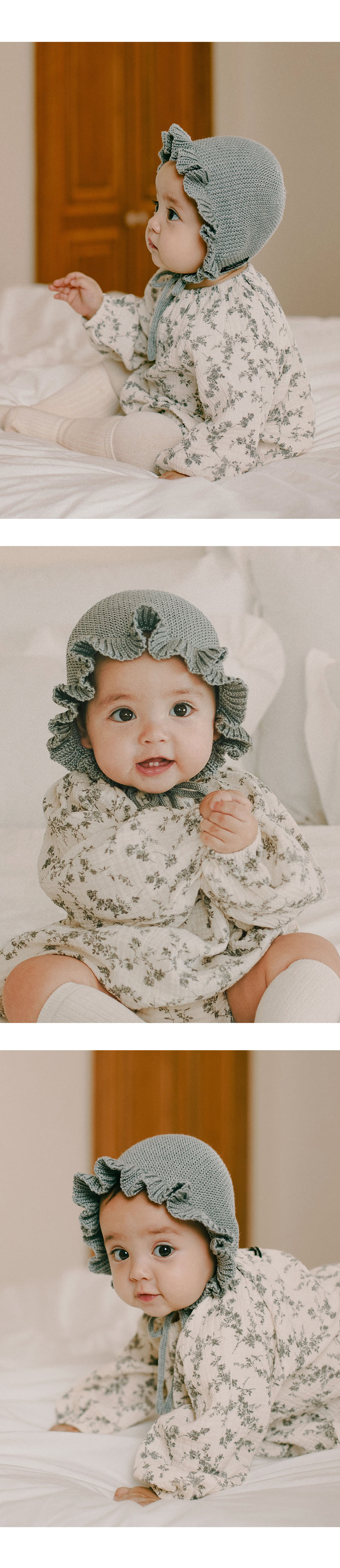 Rosen Frill Knit Bonnet by Kids Clara for Baby - view 3