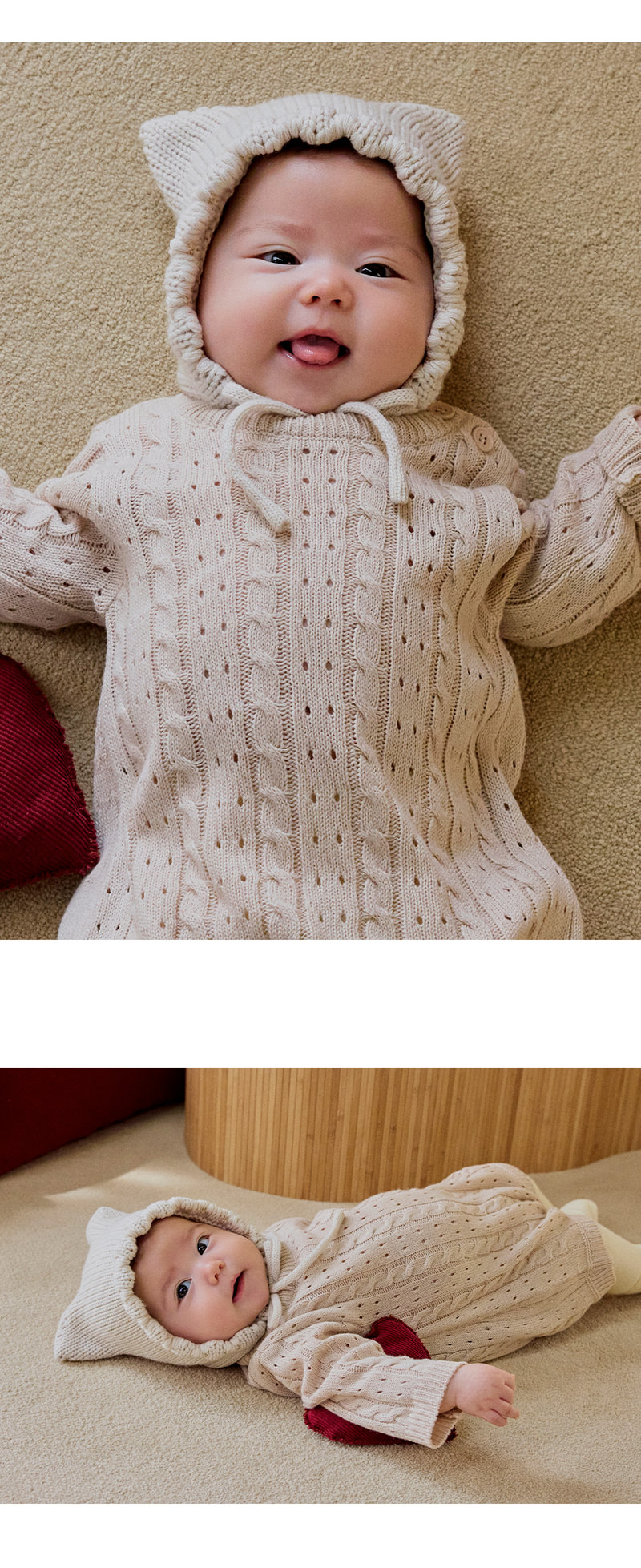 Fla Knit Baby Bonnet by Kids Clara for Baby - view 2