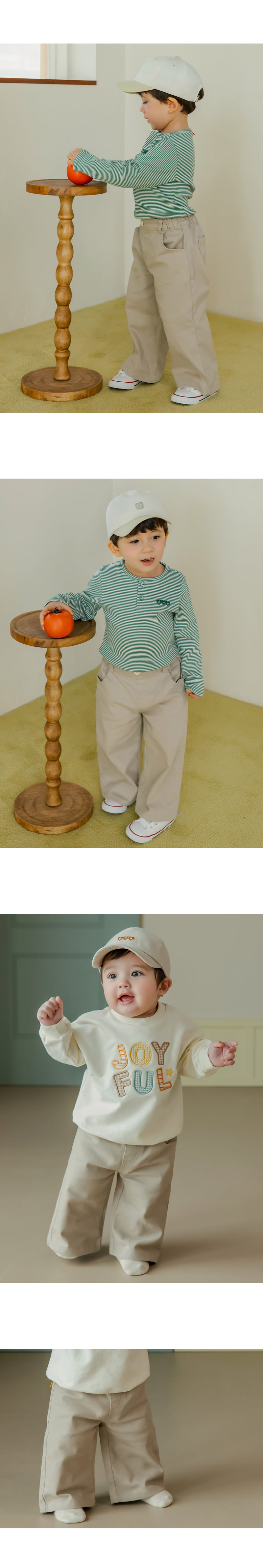 Milk Wide Pants by Kids Clara for Baby - view 6