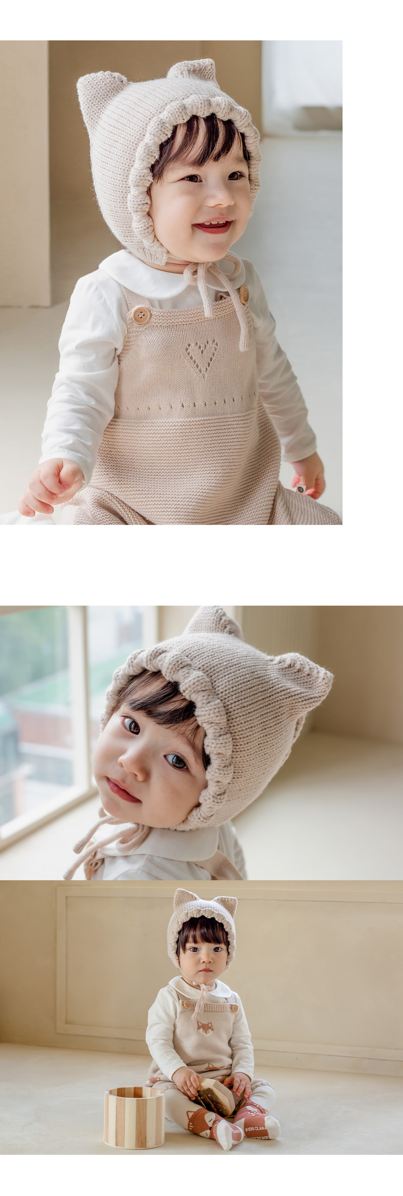 Fla Knit Baby Bonnet by Kids Clara for Baby - view 3