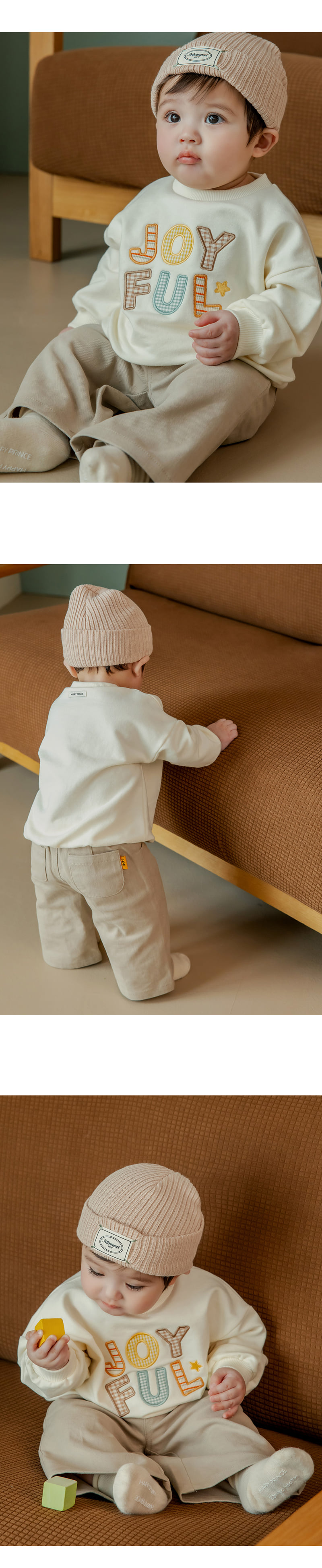 Milk Wide Pants by Kids Clara for Baby - view 7