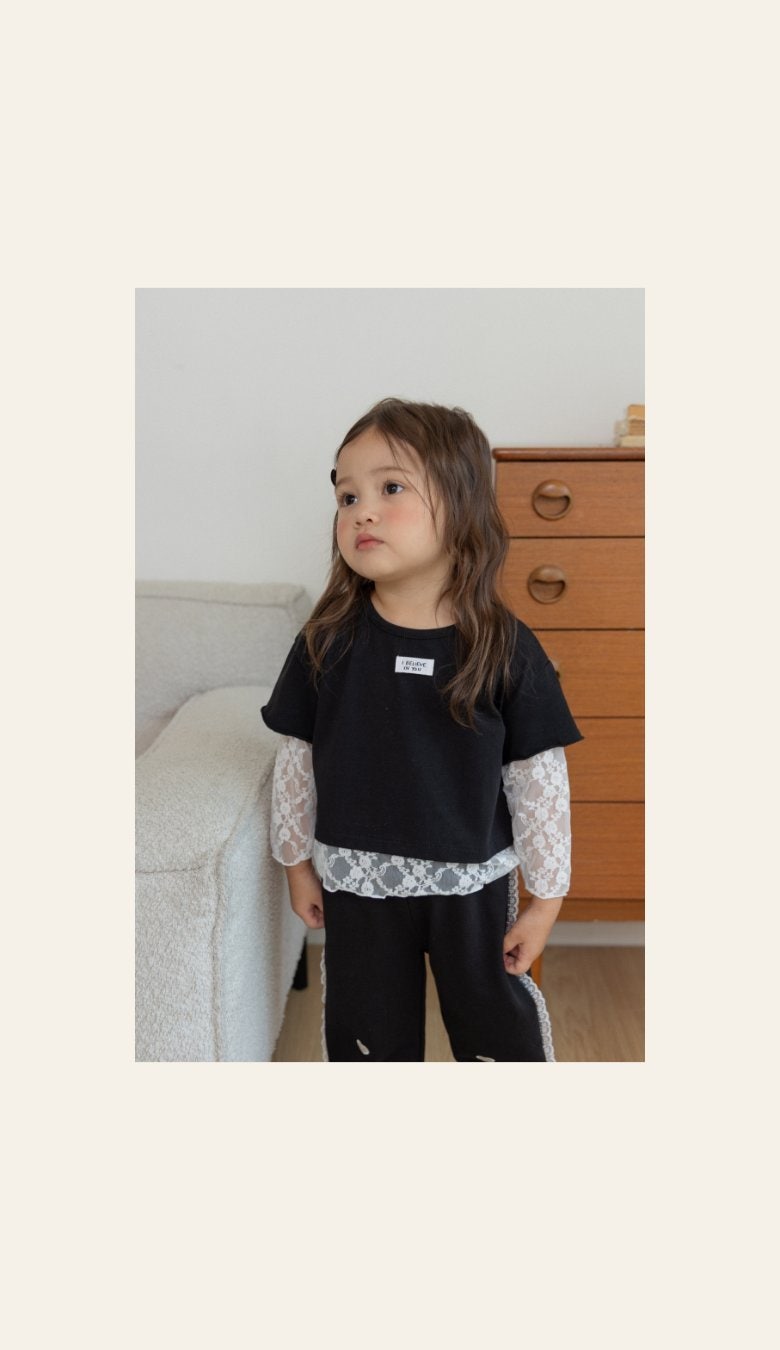 Lace Layered Tee by Kikimora for Child - view 5