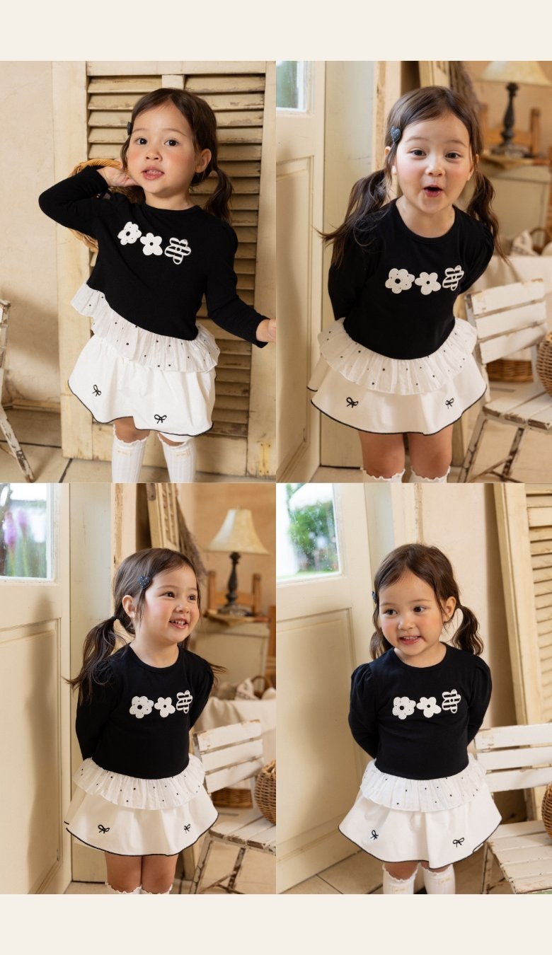Flower Cluster Embroidery Tee by Kikimora for Child - view 10
