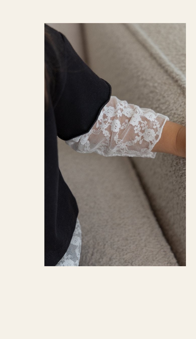 Lace Layered Tee by Kikimora for Child - view 6
