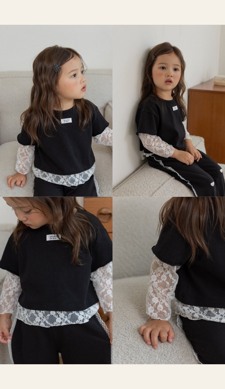 Lace Layered Tee by Kikimora for Child - view 7