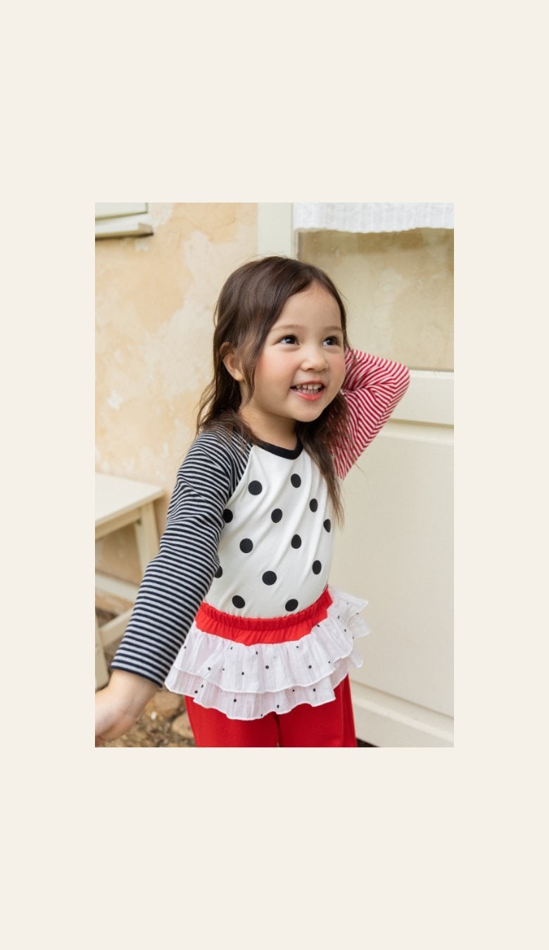 Domino Raglan Tee by Kikimora for Child - view 9