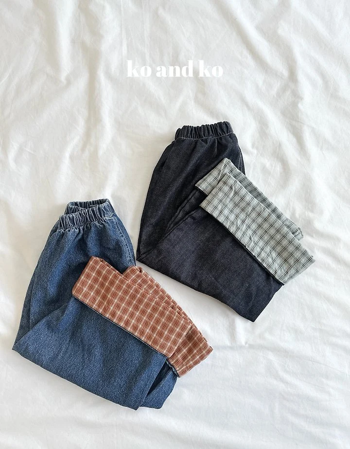 Check Duri Denim Pants by Ko And Ko for Child - view 4