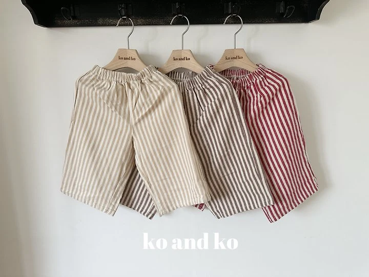 Stripe Wide Pants by Ko And Ko for Child - view 3