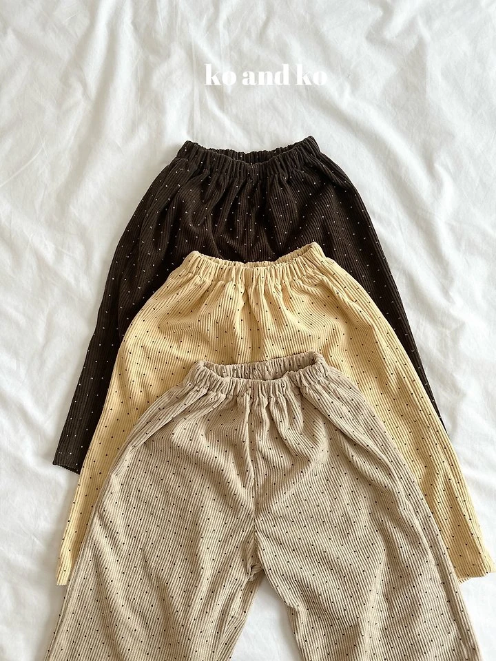 Corduroy Round Pants by Ko And Ko for Child - view 1