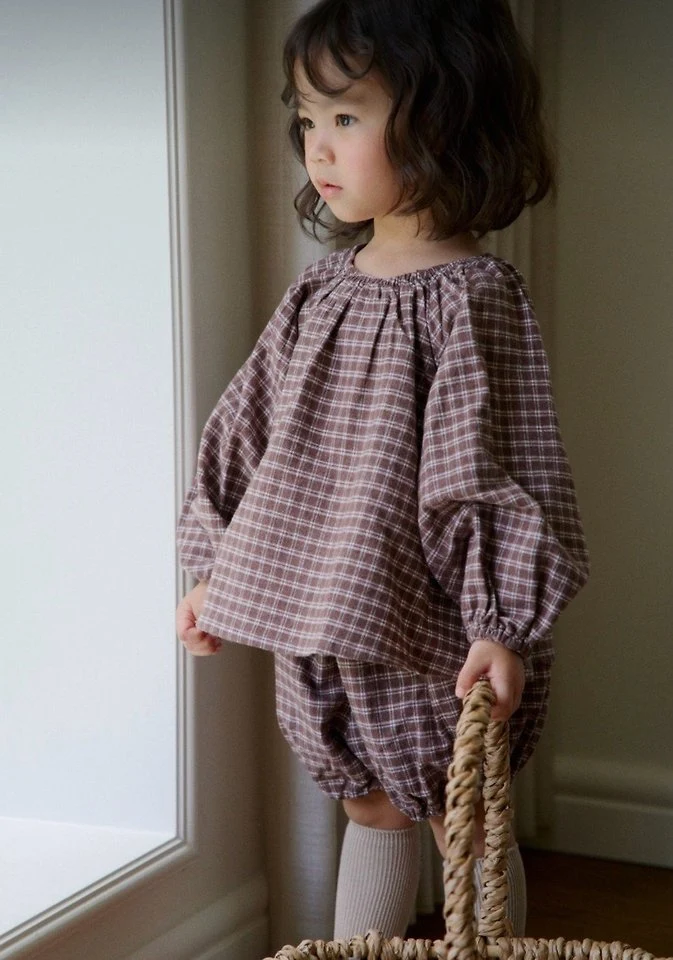 Mood Check Blouse by Ko And Ko for Child - view 5
