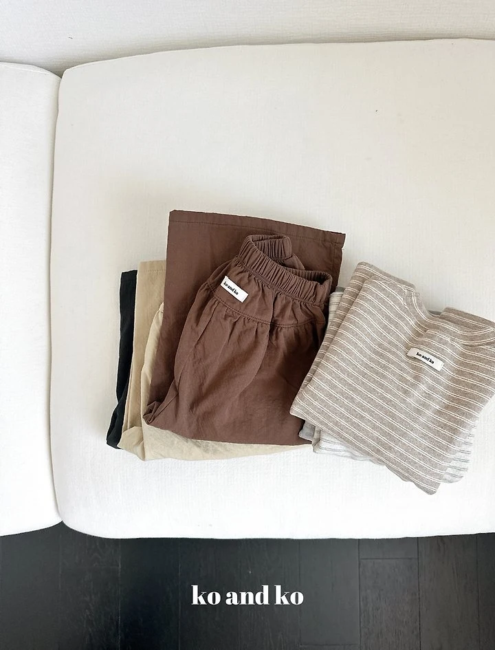 Pintuck Wide Pants by Ko And Ko for Child - view 4