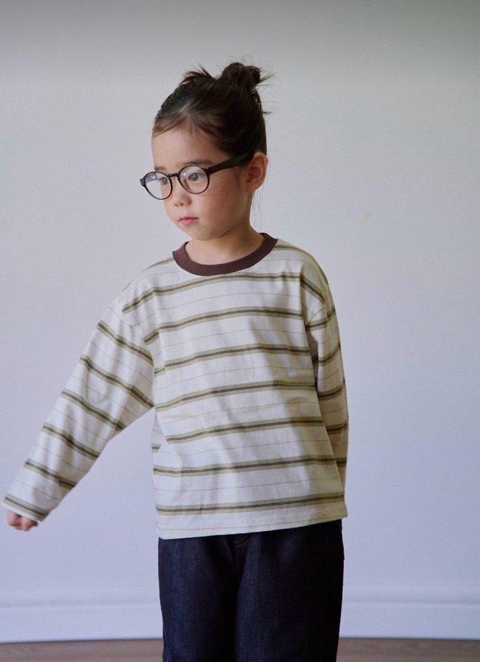 Autumn Stripe Tee by Ko And Ko for Child - view 6