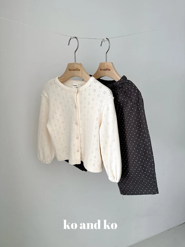 Eyelet Cardigan by Ko And Ko for Child - view 3