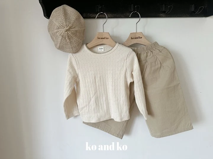 Pintuck Wide Pants by Ko And Ko for Child - view 5