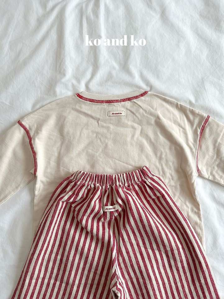 Stripe Wide Pants by Ko And Ko for Child - view 6
