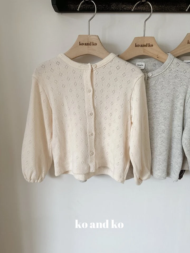 Eyelet Cardigan by Ko And Ko for Child - view 5
