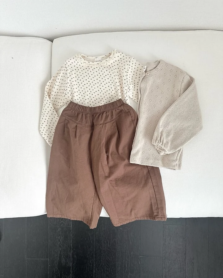 Pintuck Wide Pants by Ko And Ko for Child - view 7