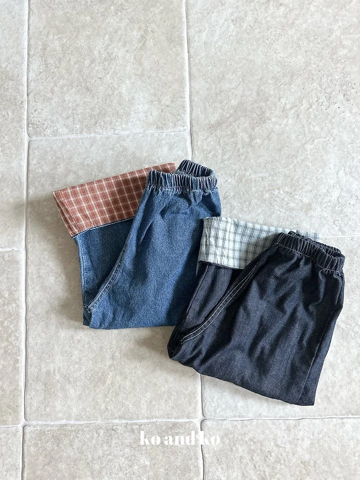 Check Duri Denim Pants by Ko And Ko for Child - view 1
