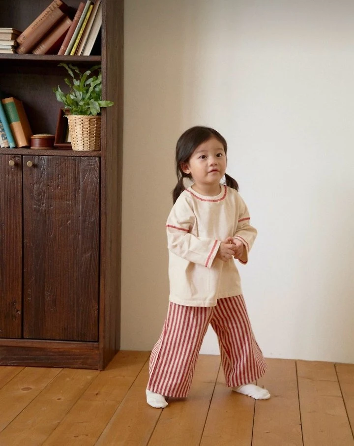 Stripe Wide Pants by Ko And Ko for Child - view 8