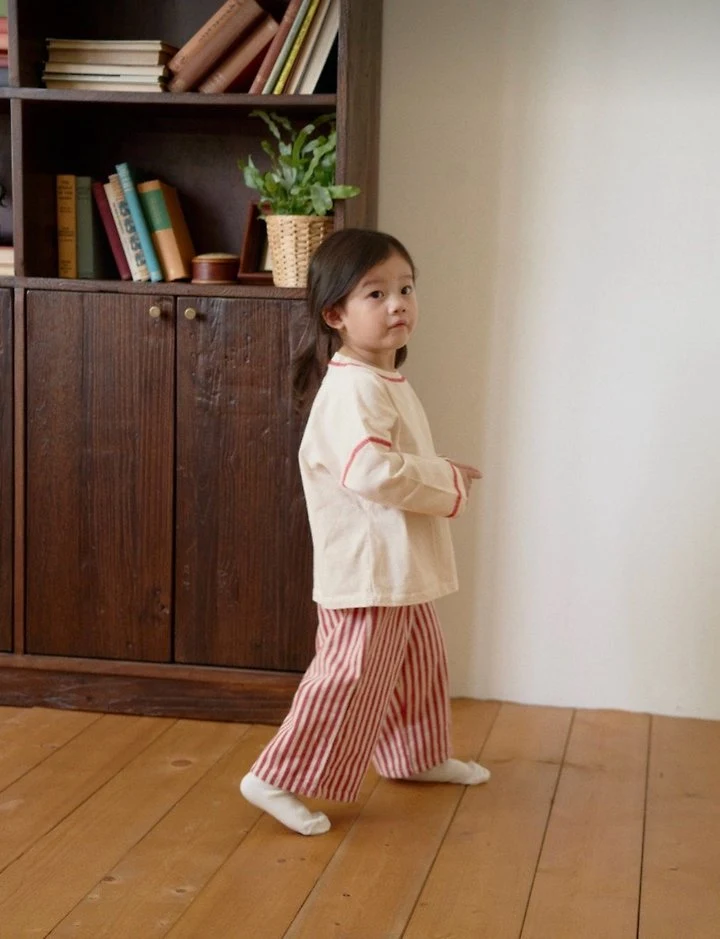 Stripe Wide Pants by Ko And Ko for Child - view 9