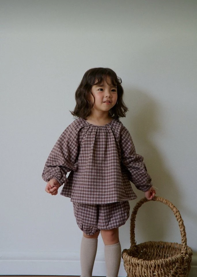 Mood Check Blouse by Ko And Ko for Child - view 10