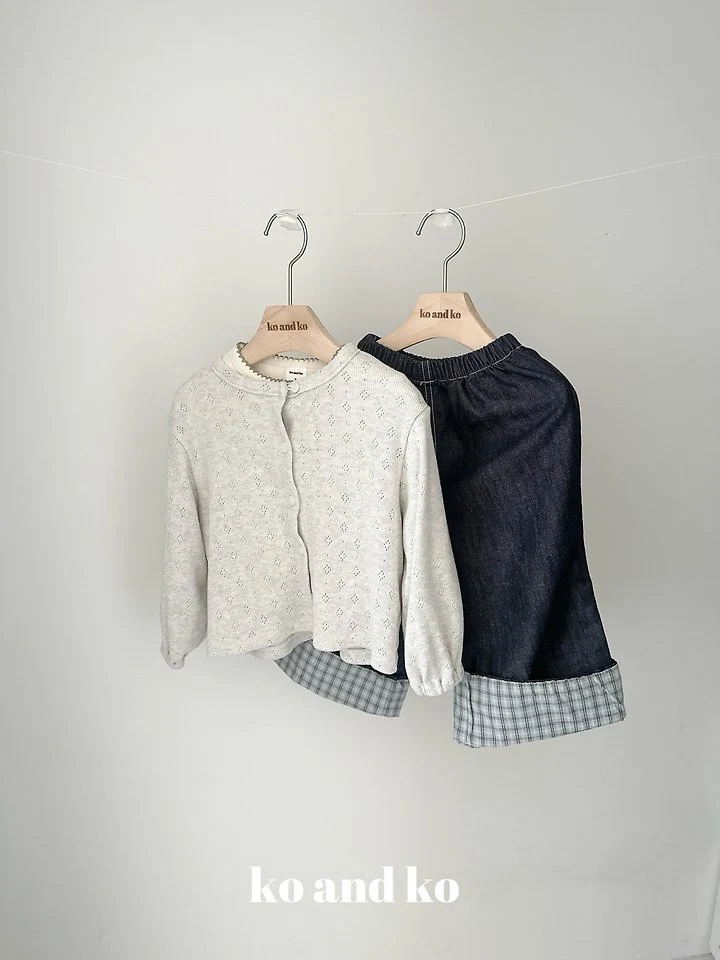 Check Duri Denim Pants by Ko And Ko for Child - view 3
