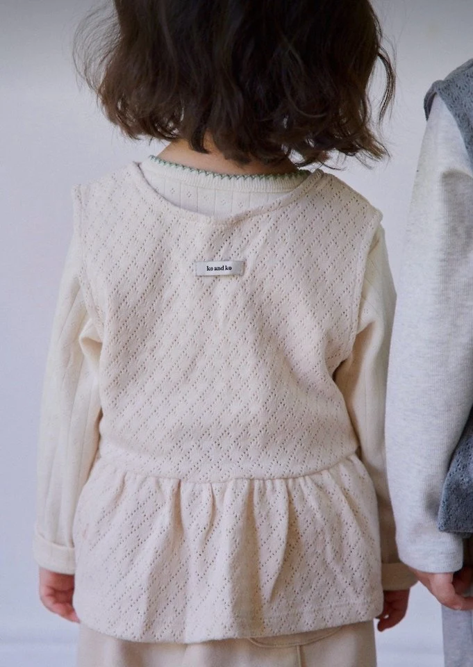 Knit Shirring Top by Ko And Ko for Child - view 8
