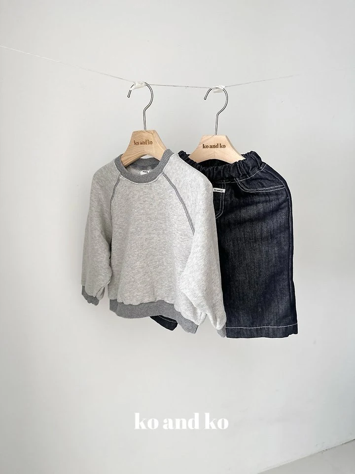 Non Faded Denim Pants by Ko And Ko for Child - view 3
