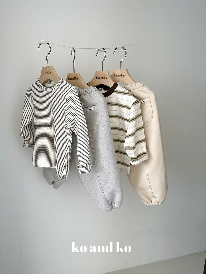 Autumn Stripe Tee by Ko And Ko for Child - view 2