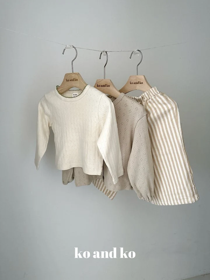 Stripe Wide Pants by Ko And Ko for Child - view 2