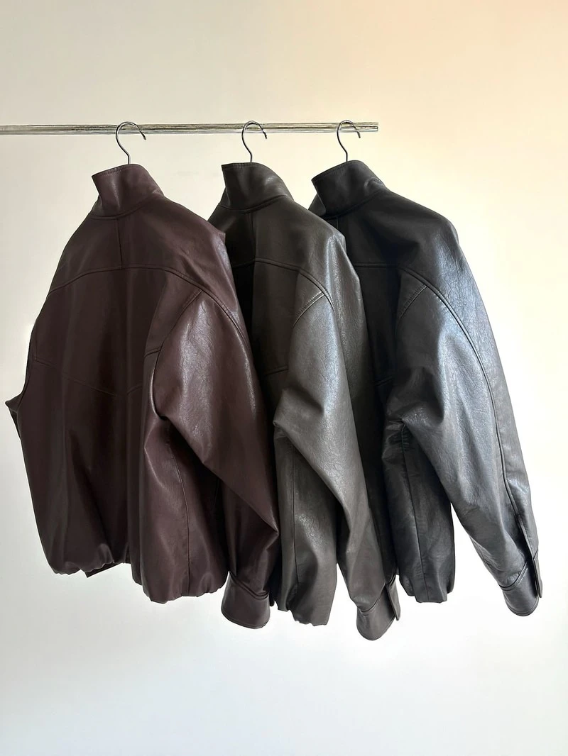 Lala Leather Jumper by Lofn for Women - view 2