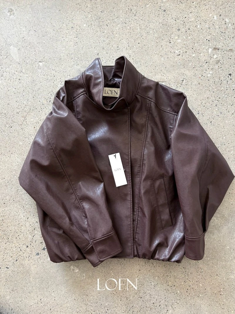 Lala Leather Jumper by Lofn for Women - view 4