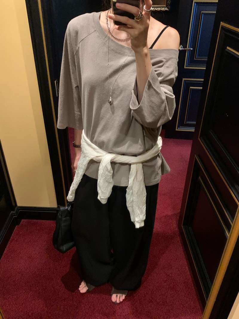 Madarin Off Shoulder Tee by Lofn for Women - view 5