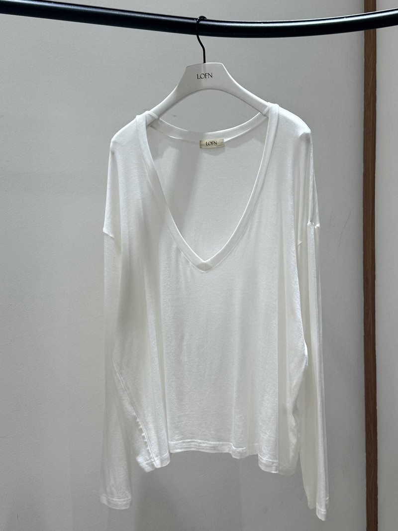 Mumu V-neck Top by Lofn for Women - view 5